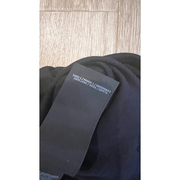 BALMAIN Ruched navy wool jersey midi dress size XS - Picture 13 of 13